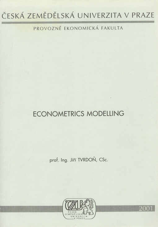 Econometrics modelling