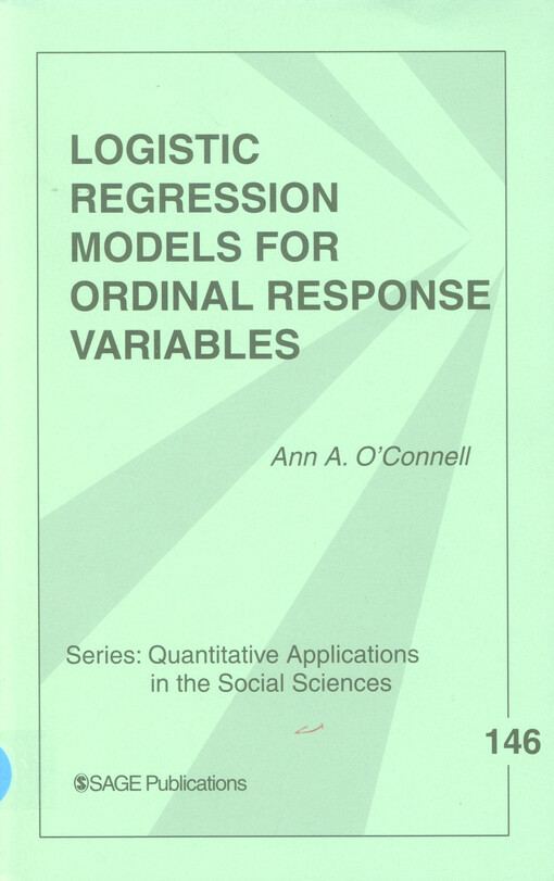 Logistic regression models for ordinal response variables