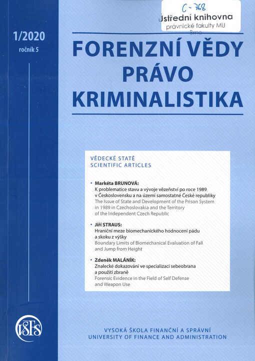 Forenzní vědy, právo, kriminalistika