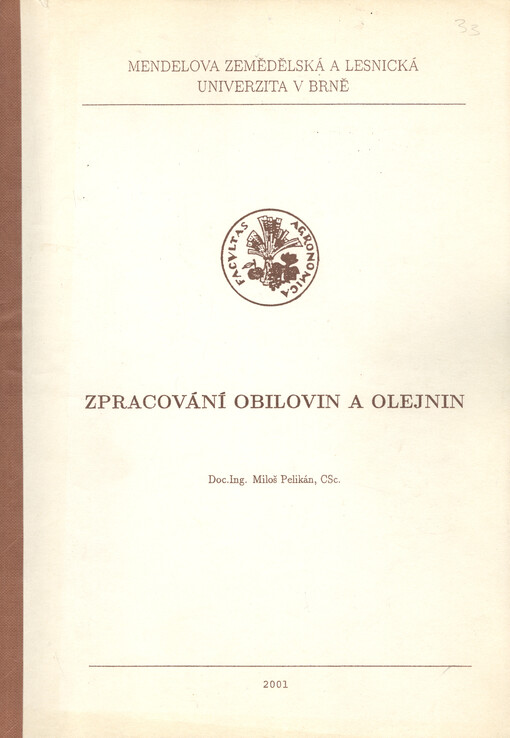 Zpracování obilovin a olejnin