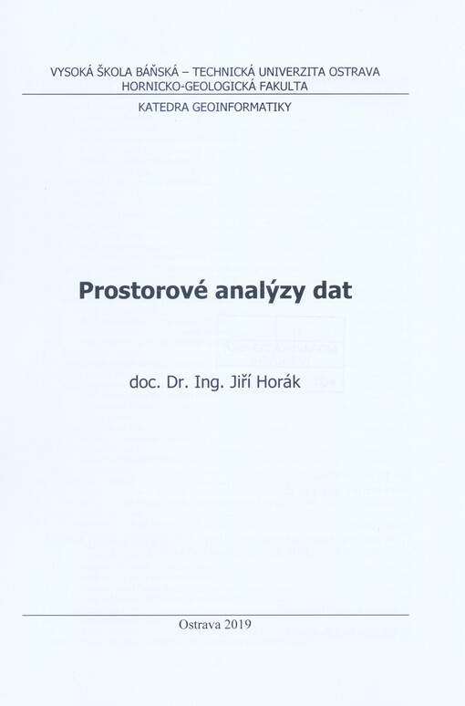 Prostorové analýzy dat