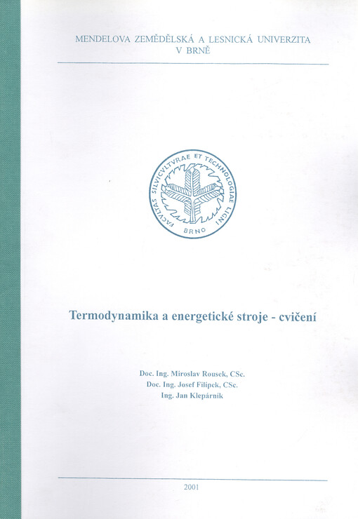 Termodynamika a energetické stroje - cvičení