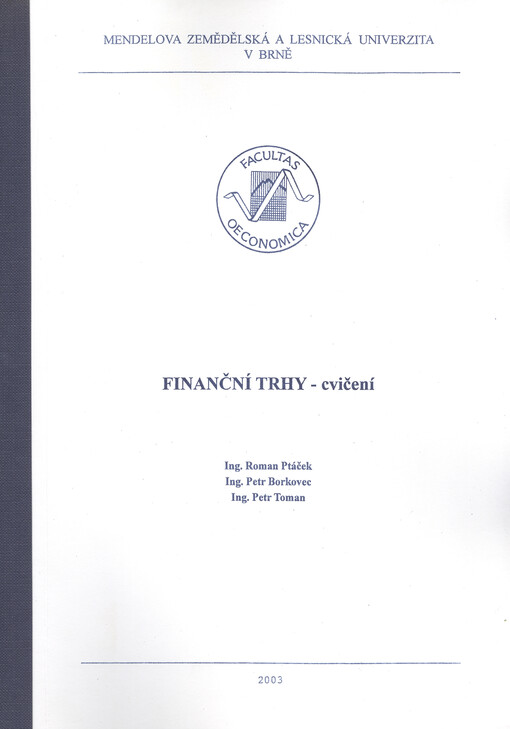Finanční trhy - cvičení