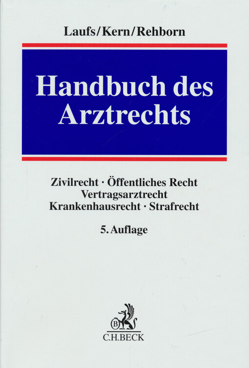 Handbuch des Arztrechts
