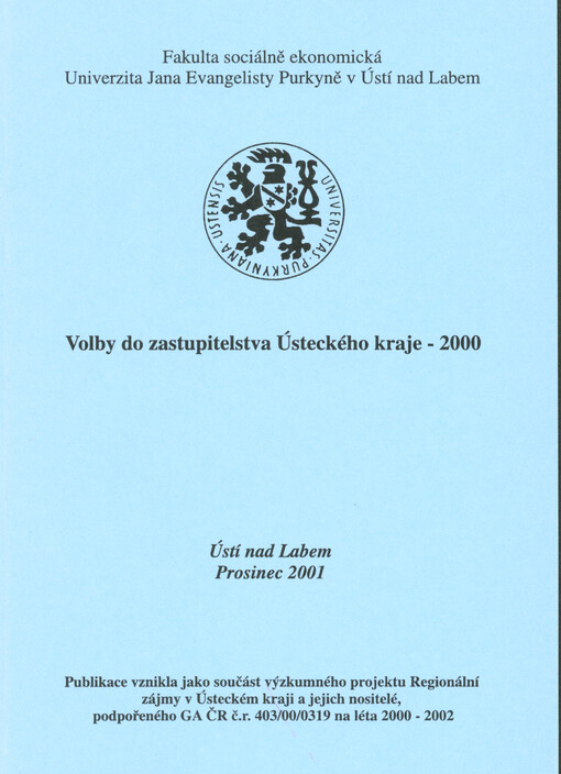 Volby do zastupitelstva Ústeckého kraje - 2000