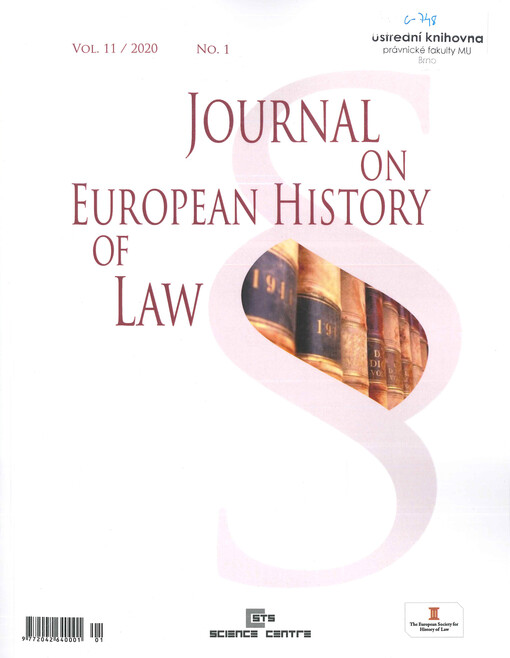 Journal on European History of Law