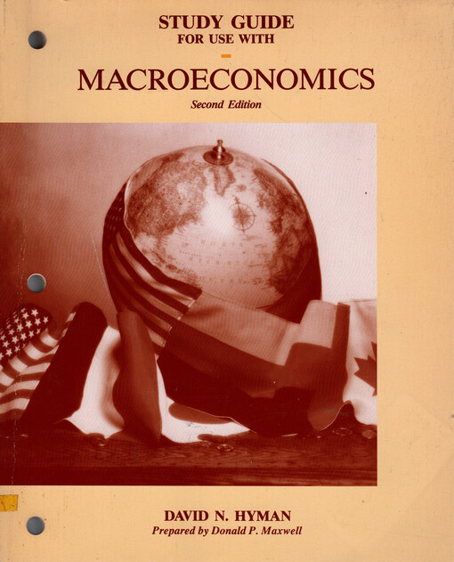 Study guide for use with macroeconomics