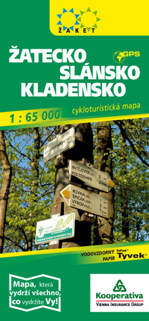 Žatecko, Slánsko, Kladensko cykloturistická mapa 1:65 000