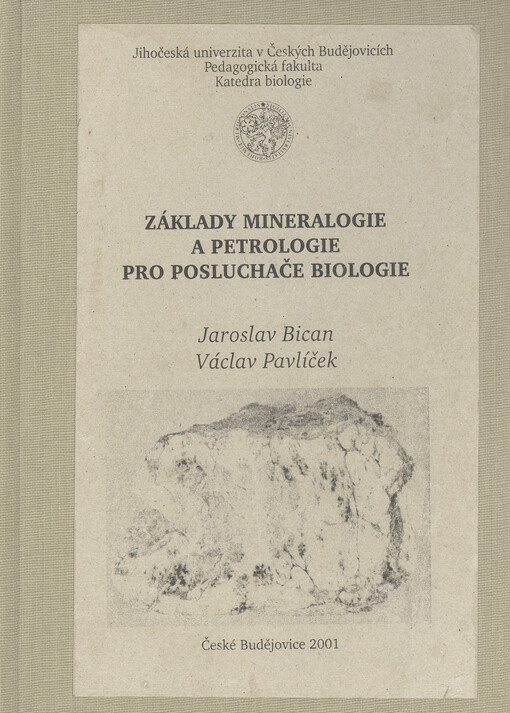 Základy mineralogie a petrologie pro posluchače biologie