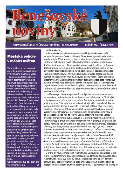 Benešovské noviny : Informační list městského úřadu