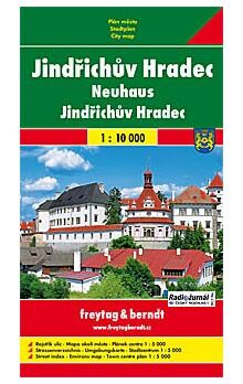 Jindřichův Hradec Třeboň : plán města 1:10^000, 1:9^000 : rejstřík ulic, turistické informace