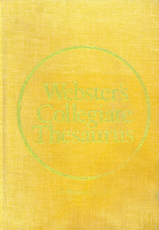 Webster's collegiate thesaurus