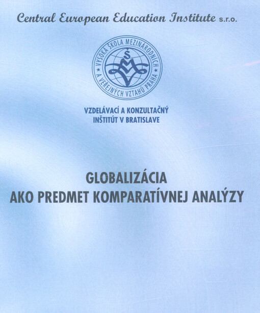 Globalizácia ako predmet komparatívnej analýzy