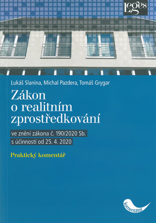 Zákon o realitním zprostředkování : praktický komentář
