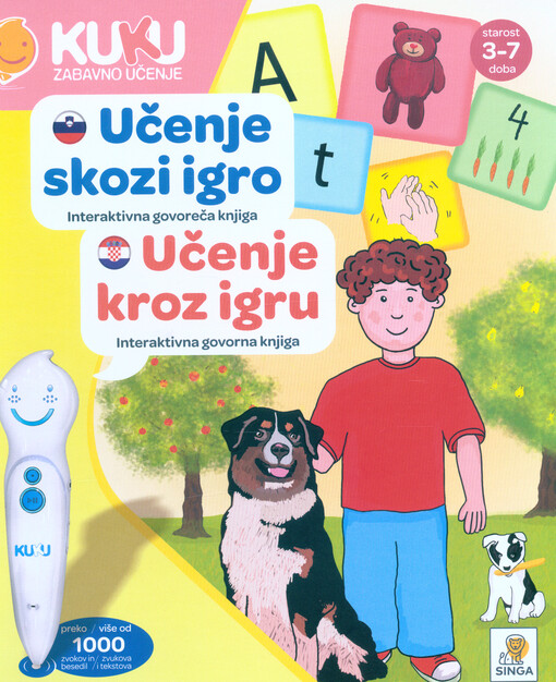 Učenje skozi igro : interaktivna govoreča knjiga = Učenje kroz igru : interaktivna govorna knjiga