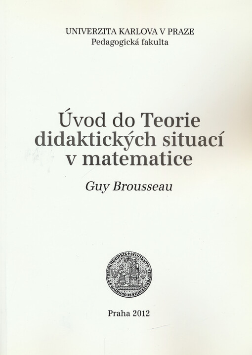 Úvod do teorie didaktických situací v matematice