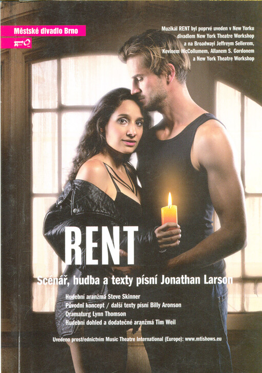 Jonathan Larson, Rent : třetí inscenace sedmdesáté čtvrté sezóny 2018/2019 : premiéry 3. a 4. listopadu 2018