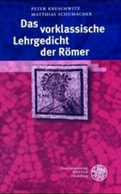 Das vorklassische Lehrgedicht der Römer