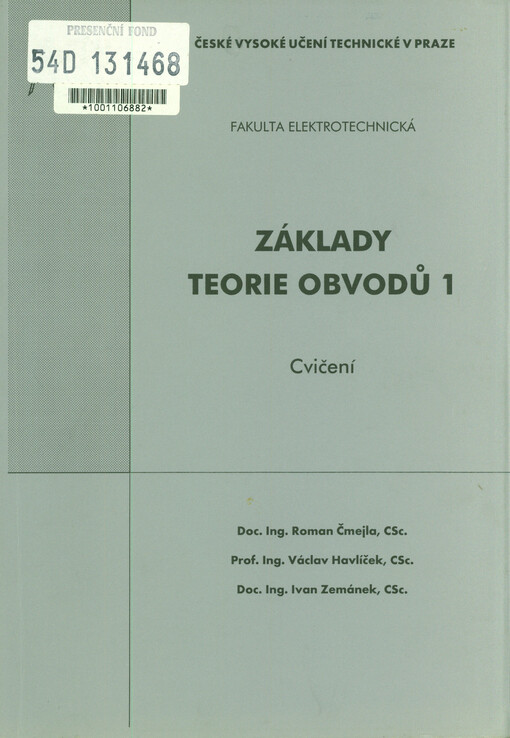 Základy teorie obvodů 1: cvičení