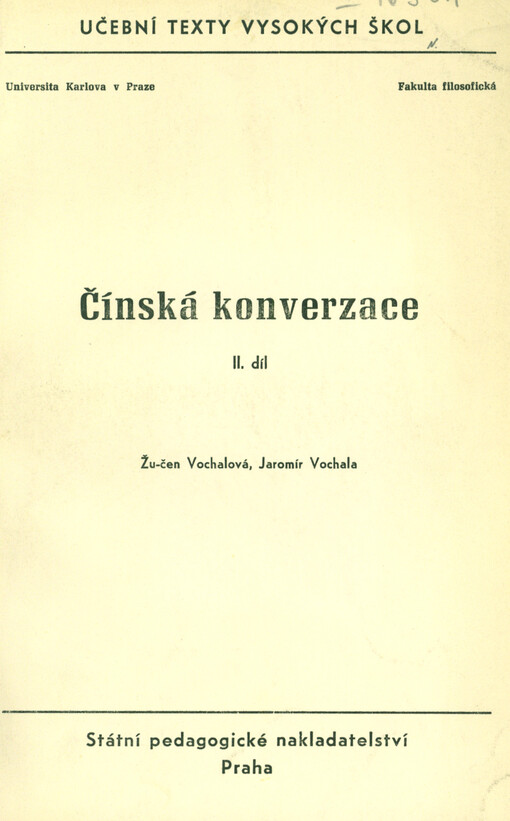 Čínská konverzace. II. díl