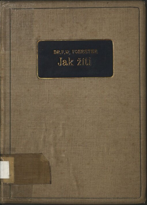 Jak žíti: kniha pro mladé lidi