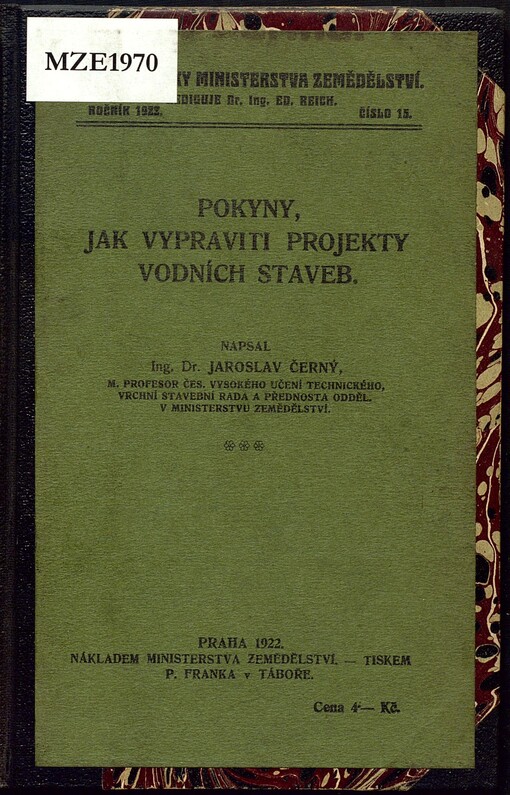 Pokyny, jak vypraviti projekty vodních staveb