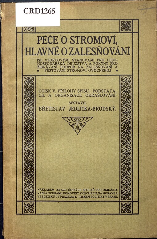 Péče o stromoví, hlavně o zalesňování