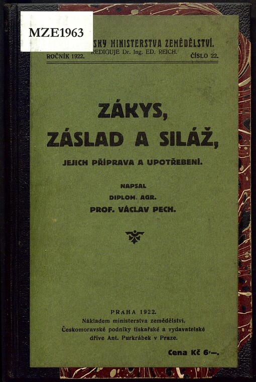 Zákys, záslad a siláž, jejich příprava a upotřebení