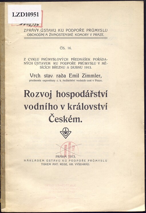 Rozvoj hospodářství vodního v království Českém