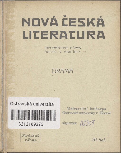 Nová česká literatura: Informativní nárys