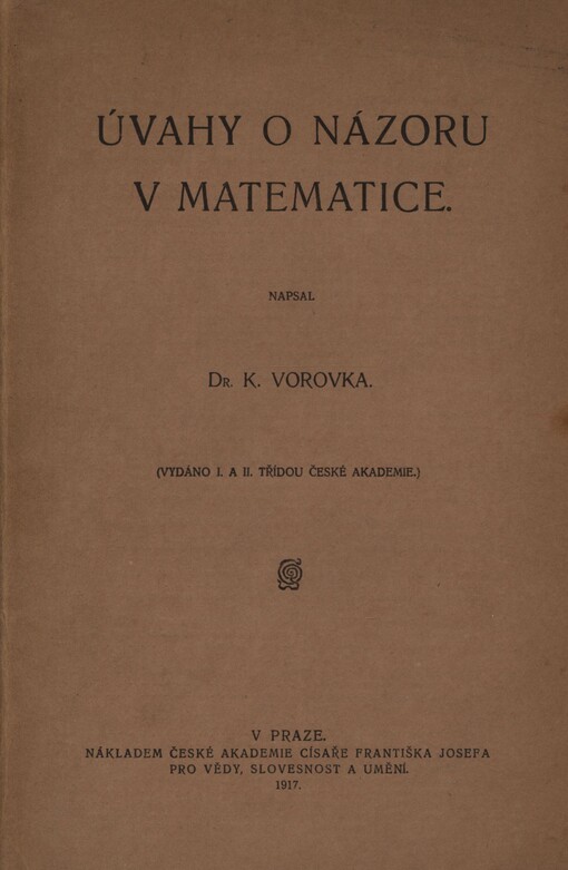 Úvahy o názoru v matematice