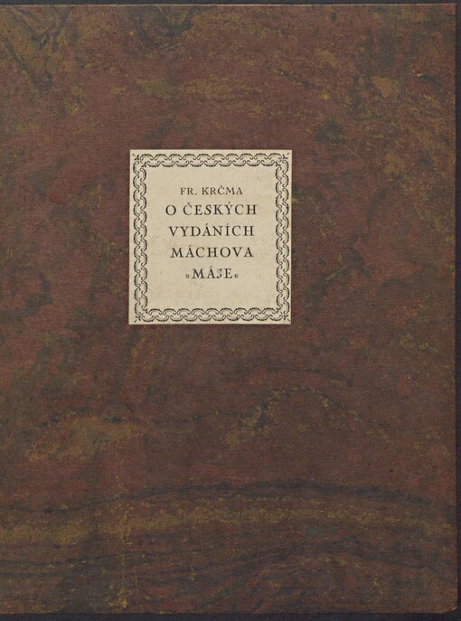 O českých vydáních Máchova 