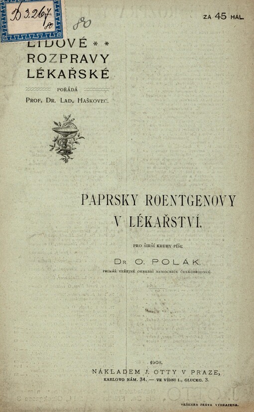 Paprsky Roentgenovy v lékařství
