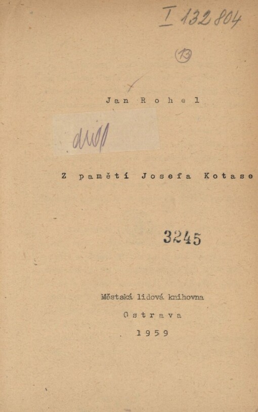 Z pamětí Josefa Kotase