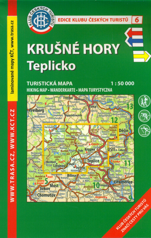 Krušné hory : Teplicko : turistická mapa 1:50 000