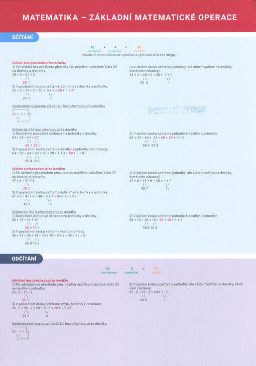 Matematika - základní matematické operace