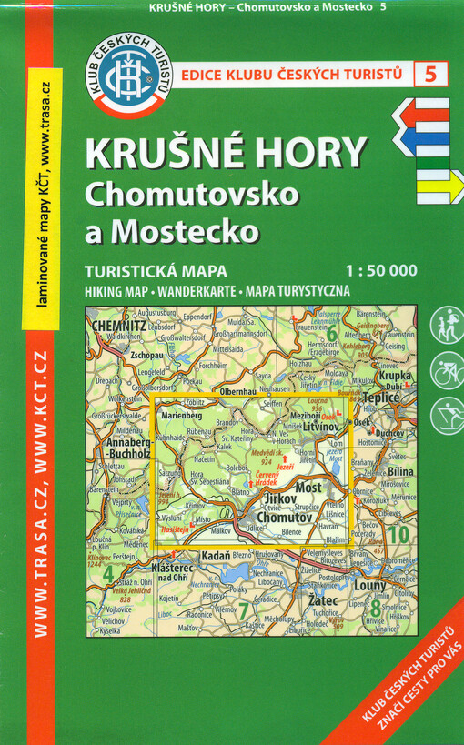 Krušné hory : Chomutovsko a Mostecko : turistická mapa . 1:50 000