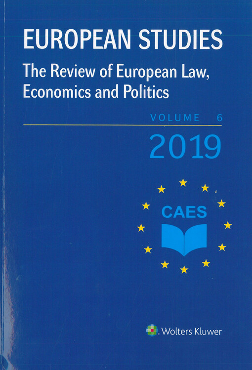 European studies : the review of European law, economics and politics