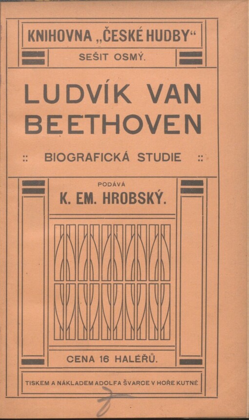 Ludvík van Beethoven: biografická studie