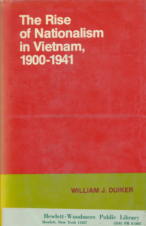 The rise of nationalism in Vietnam, 1900-1941