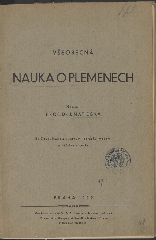 Všeobecná nauka o plemenech