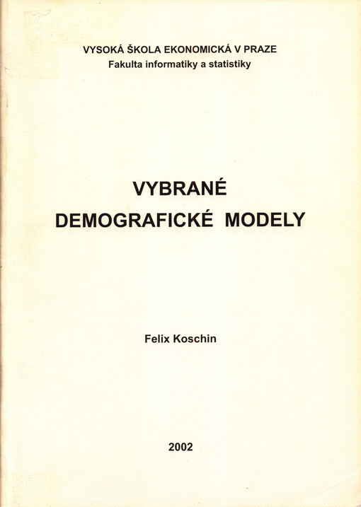 Vybrané demografické modely
