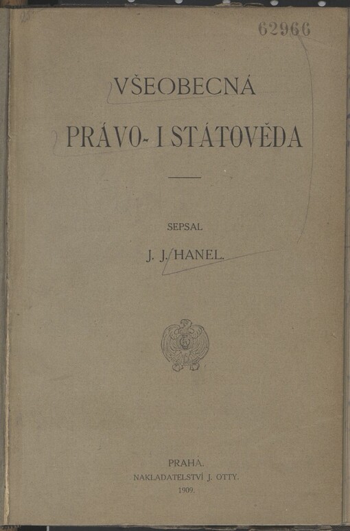 Všeobecná právo- i státověda