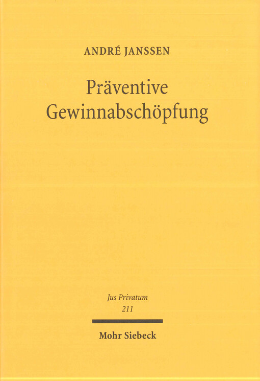 Präventive Gewinnabschöpfung