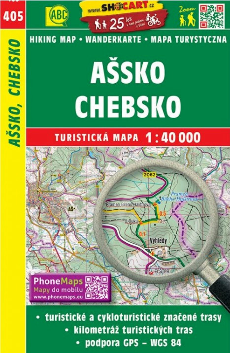 Ašsko, Chebsko : turistická mapa 1:40 000