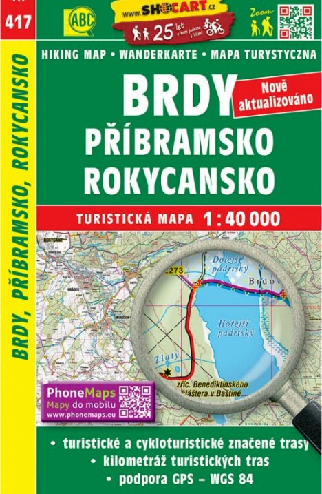 Brdy,Příbramsko, Rokycansko : turistická mapa 1:40 000