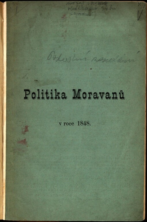 Poslední zasedání stavovského sněmu na Moravě roku 1848