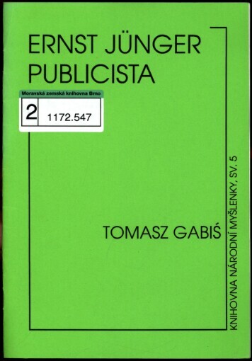 Ernst Jünger, publicista
