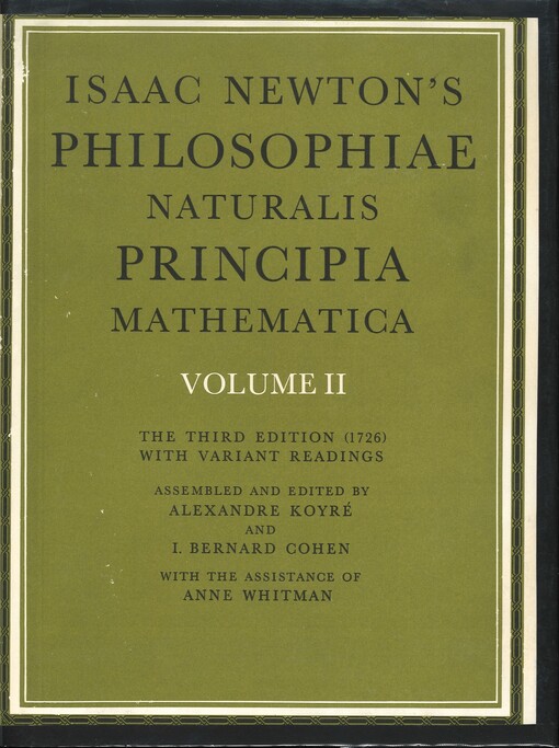 Isaac Newton's Philosophiae naturalis principia mathematica