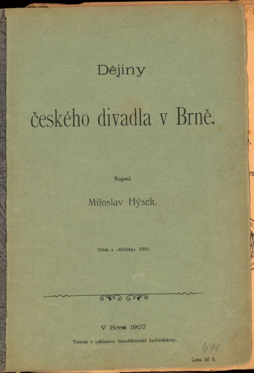 Dějiny českého divadla v Brně